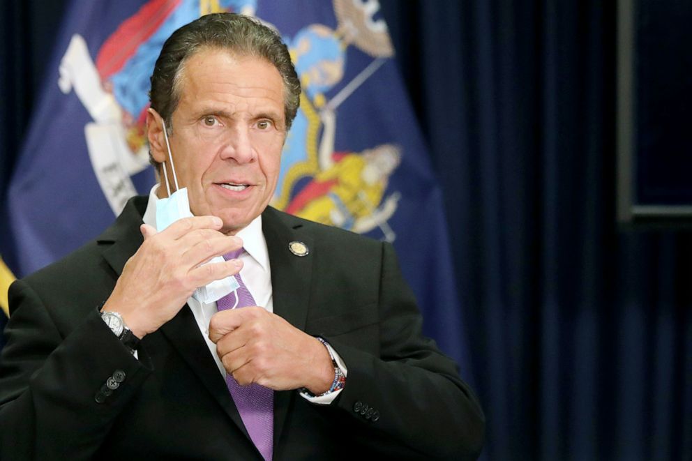 PHOTO: New York state Gov. Andrew Cuomo speaks at a news conference in New York,  Sept. 08, 2020.