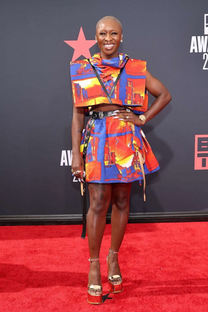 PHOTO:Cynthia Erivo attends the 2022 BET Awards at Microsoft Theater on June 26, 2022, in Los Angeles.