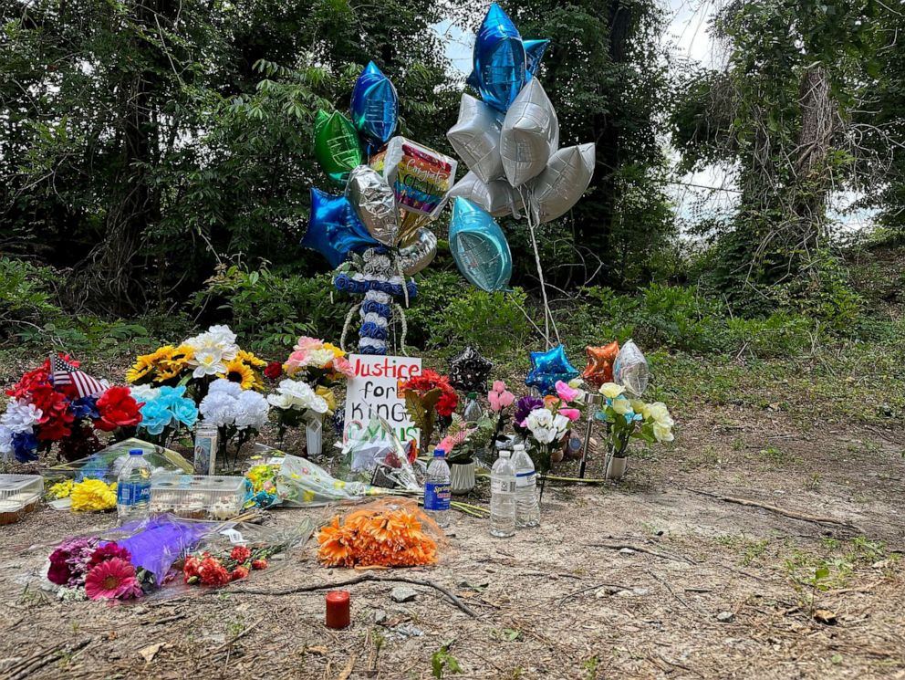 PHOTO: A memorial for Cyrus Carmack-Belton is seen on June 1, 2023, in Columbia, S.C.