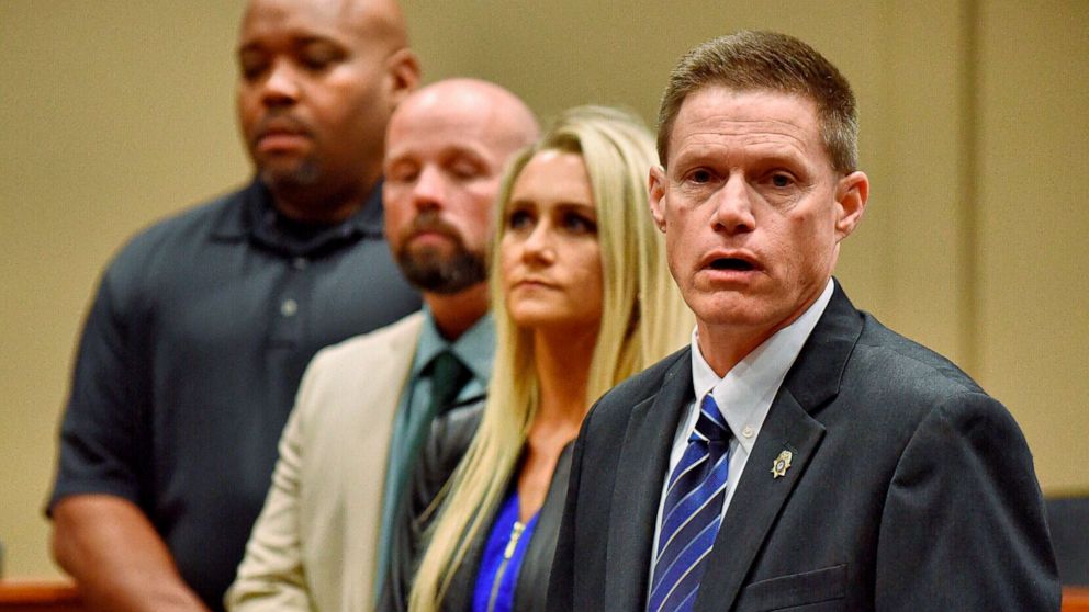 PHOTO: Dale County District Attorney Kirke Adams speaks about dropping murder charges against Carl Harris Jr. for the 1990 death of his wife during a news conference at Ozark City Hall, Ala., Monday, Jan. 13, 2020.