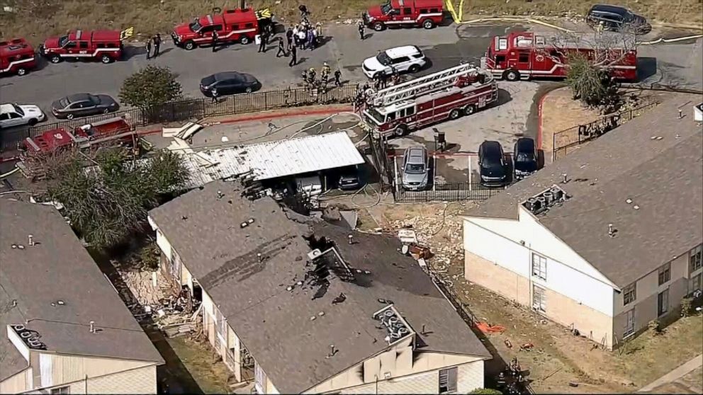 PHOTO: An explosion occurred at a South Dallas home after firefighters were called to investigate a carbon monoxide leak, Sept. 29, 2021.