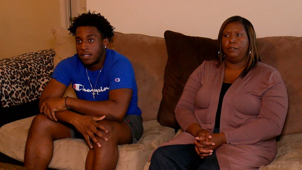 PHOTO: In this screen grab taken from a video, Dameon Shepard and his mother, Monica Shephard are shown.