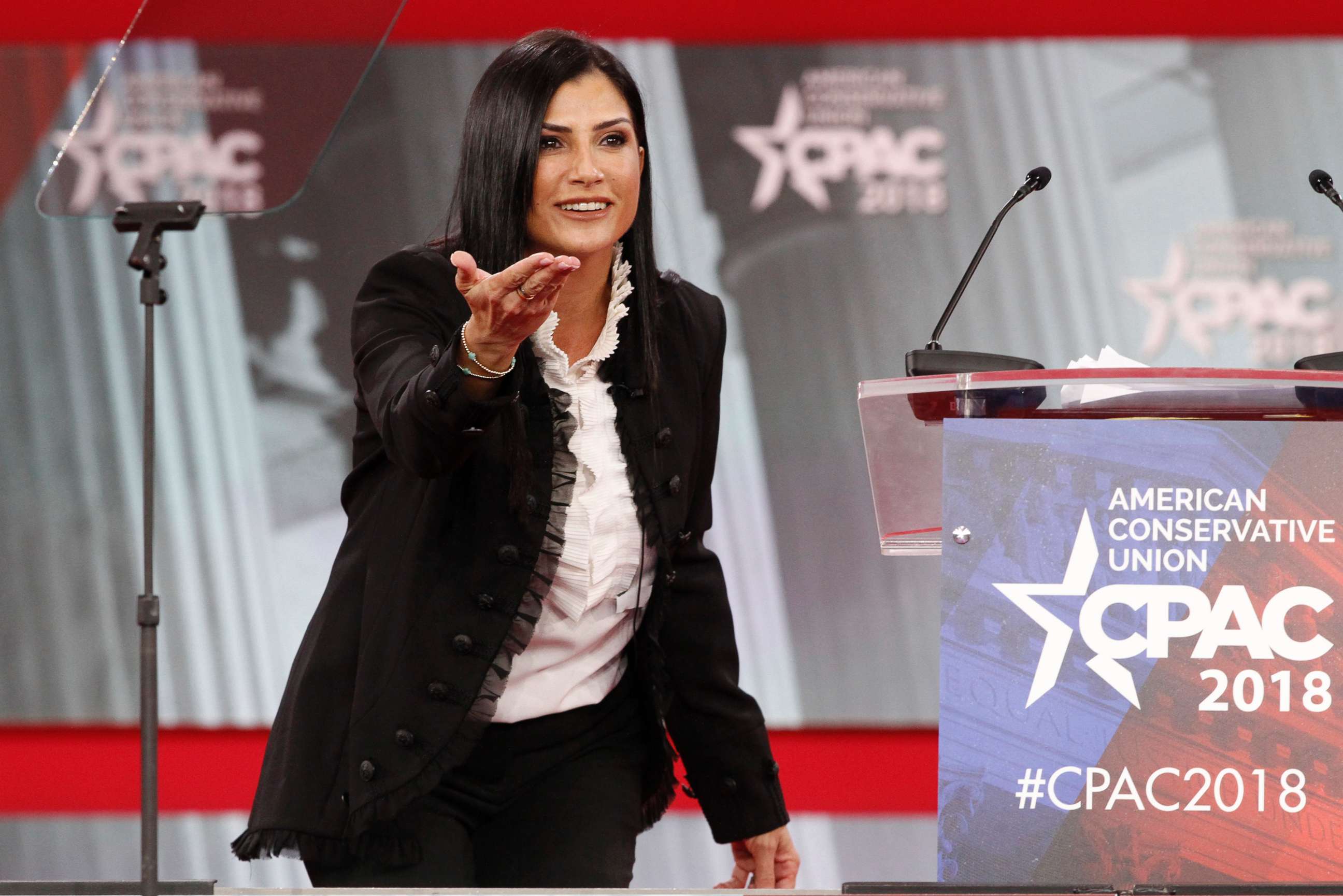 PHOTO: Dana Loesch, spokesperson for the National Rifle Association, speaks at the Conservative Political Action Conference (CPAC), at National Harbor, Md., Feb. 22, 2018.