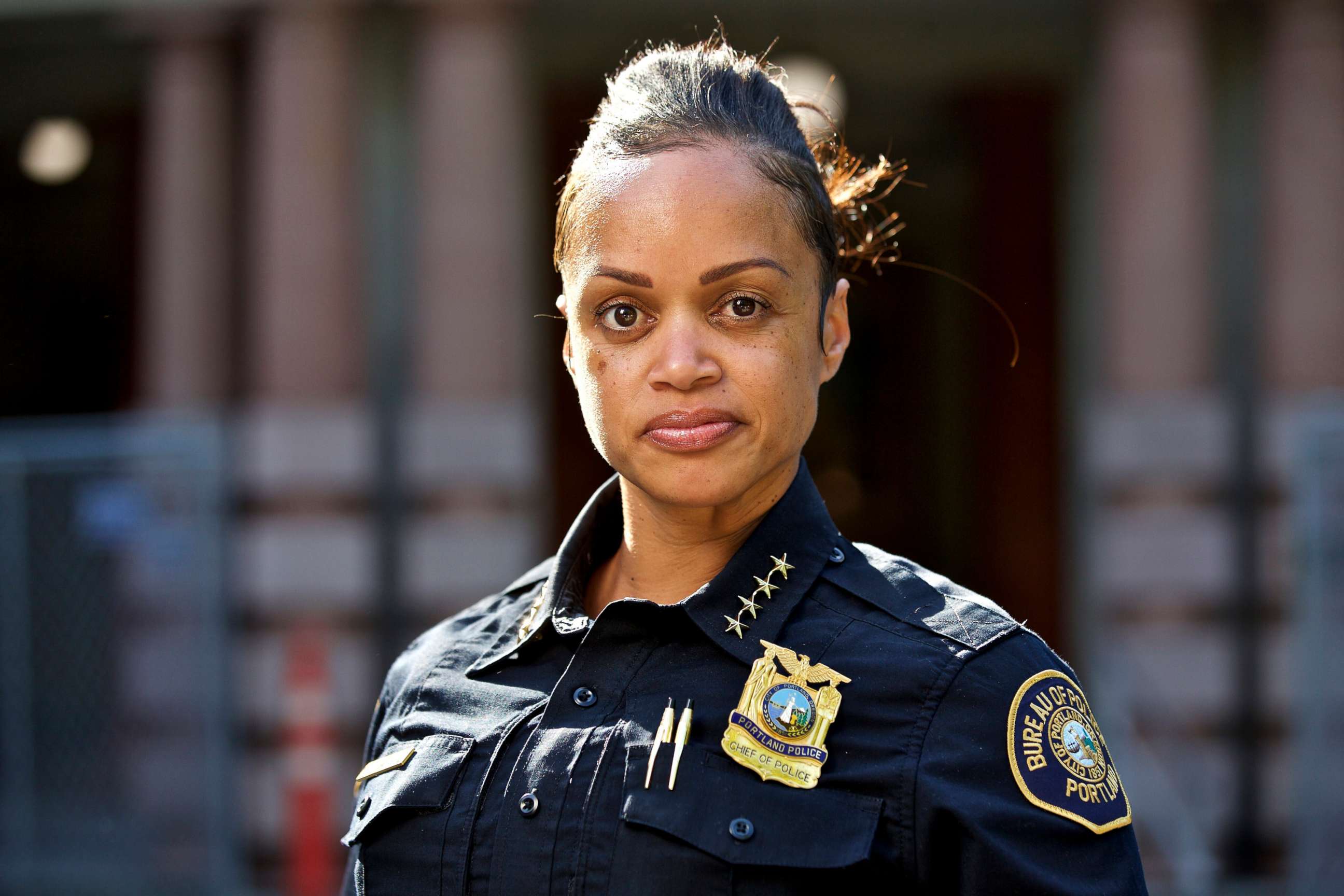 PHOTO: Portland Police Chief Danielle Outlaw poses for a photo in Portland, Ore. Outlaw was named  the new Philadelphia police commissioner.