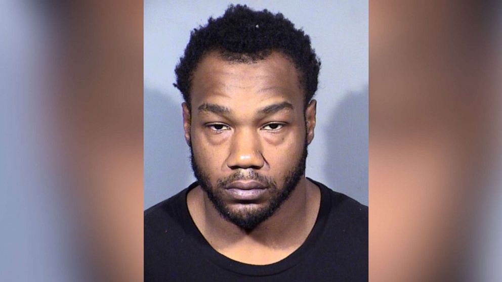 PHOTO: Darnell Rodgers, 23, was arrested Jan. 2, 2020 in Las Vegas charged with kidnapping and domestic battery after he was allegedly seen on doorbell camera video kidnapping a woman.