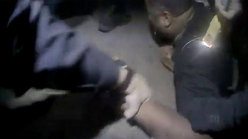 PHOTO: This screengrabs shows the arrest in Raleigh, N.C. of Darryl Tyree Williams, who died after being stunned repeatedly with stun guns on Jan. 17, 2023.