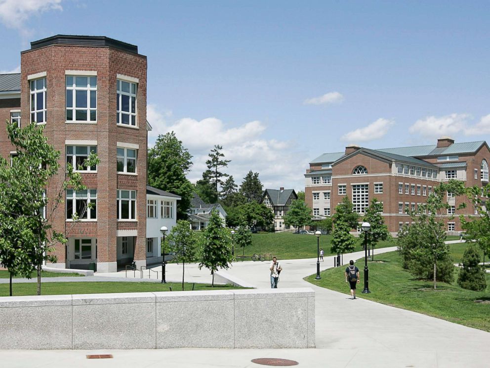 PHOTO: The Kemeny building, left, and Moore building stand on the campus of Dartmouth College in Hanover, New Hampshire, June 2, 2009.