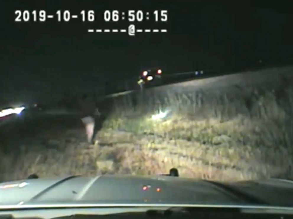 PHOTO: Utah State Trooper Ruben Correa was seen on his dashboard camera rescuing an unconscious man from a vehicle stopped on tracks as a train barreled toward them.