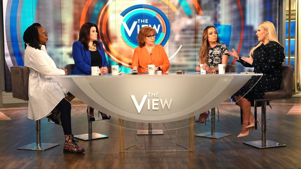 "The View" co-hosts Whoopi Goldberg, Ana Navarro, Joy Behar, Sunny Hostin, and Meghan McCain discuss what they'd do if a friend's significant other was seen using a dating app on Monday, May 13, 2019.
