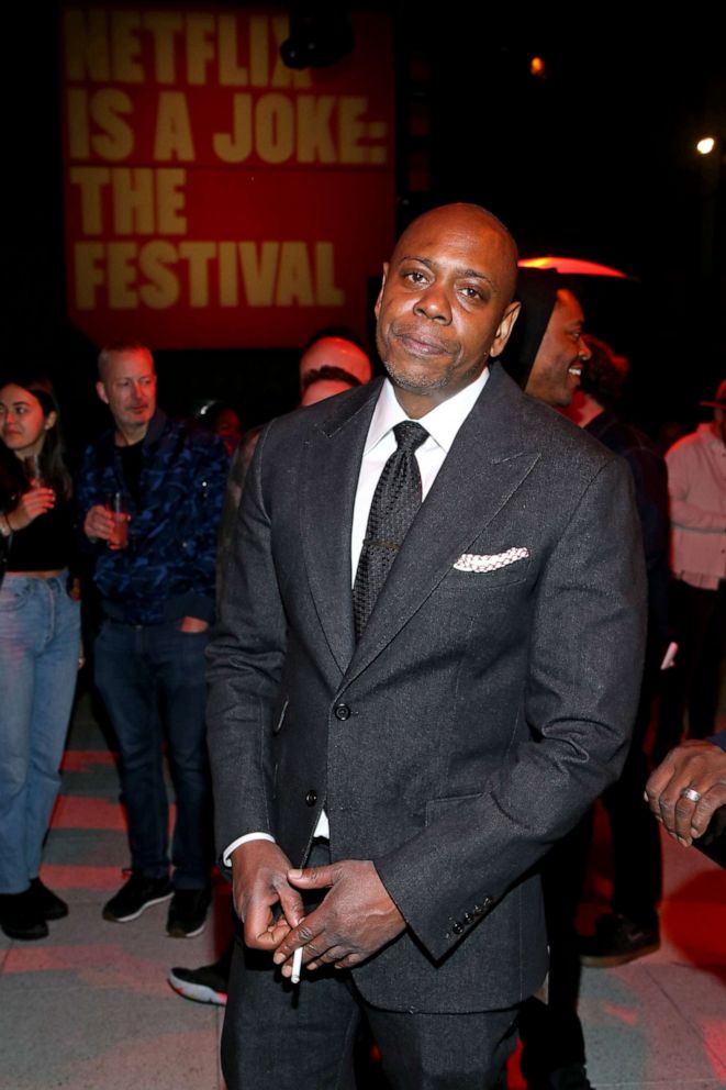 PHOTO: Comedian Dave Chappelle attends the opening night party presented by Netflix Is A Joke Fest at W Hollywood in Hollywood, California, on April 28, 2022.