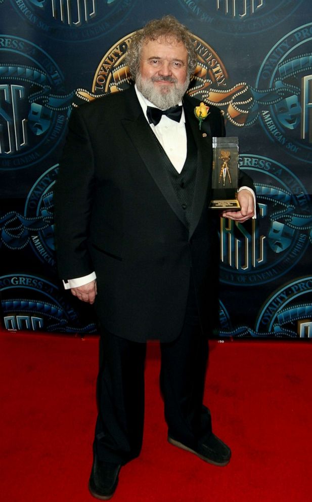 PHOTO: Cinematographer Allen Daviau, with his Lifetime Achievement Award, poses in the press room at the 21st Annual American Society of Cinematographers Achievement Awards at the Hyatt Regency Century Plaza Hotel on February 18, 2007.