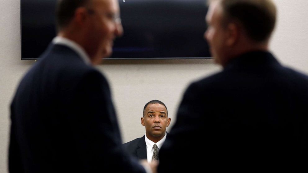 PHOTO: Texas Ranger David Armstrong testifies in fired Dallas police officer Amber Guyger's murder trial, Sept. 25, 2019, in Dallas.