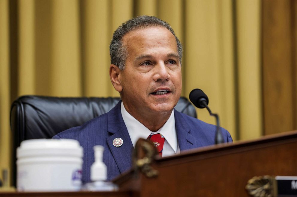 PHOTO: In this July 29, 2020, file photo, House Judiciary Subcommittee on Antitrust, Commercial and Administrative Law Chair David Cicilline speaks during a hearing on "Online Platforms and Market Power", on Capitol Hill, in Washington.