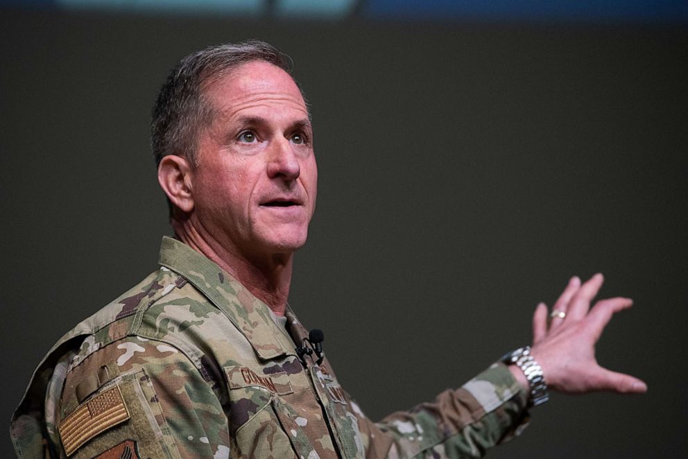 PHOTO: Air Force Chief of Staff Gen. David L. Goldfein speaks during an event at Air University in Montgomery, Ala., March 4, 2019.