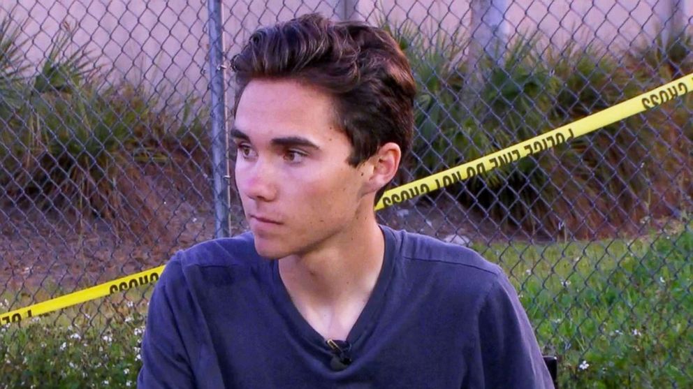 PHOTO: David Hogg, a senior at Marjory Stoneman Douglas High School, shared a powerful message in the wake of the school shooting on "Good Morning America," Feb. 15, 2018.