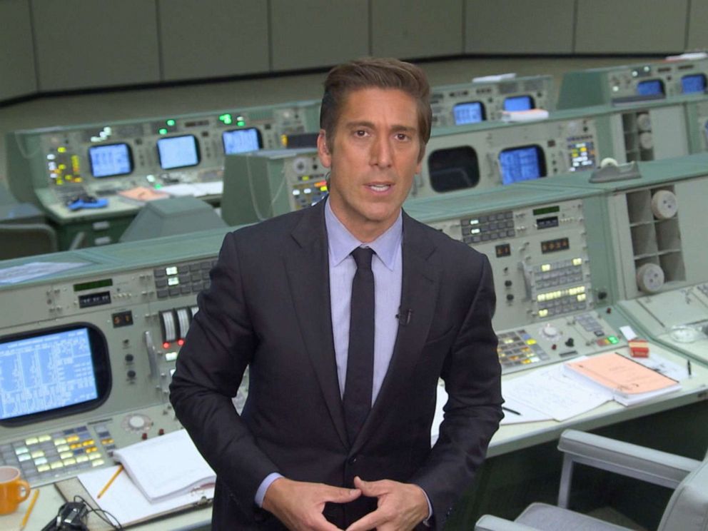 PHOTO: David Muir traveled to Apollo Mission Control in Houston to celebrate the 50th anniversary of the U.S. landing on the moon.