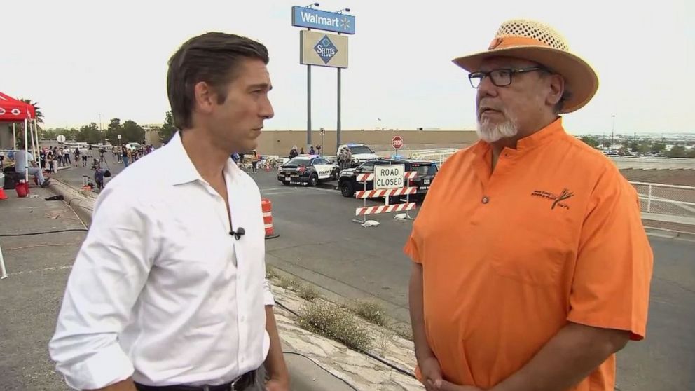 PHOTO: Angel Gomez of Operation HOPE told David Muir that he'd reached funeral directors in El Paso, Texas, and they'd agreed to cover the victims' funerals at no cost to the families.