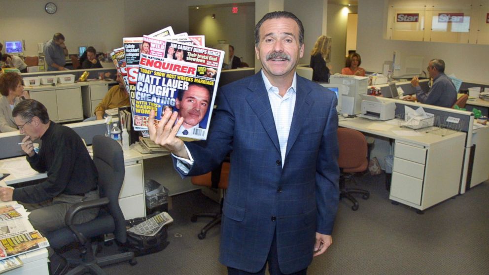 PHOTO: David Pecker, CEO of American Media Inc., poses for a photo in Boca Raton, Fla., Dec. 12, 2000.