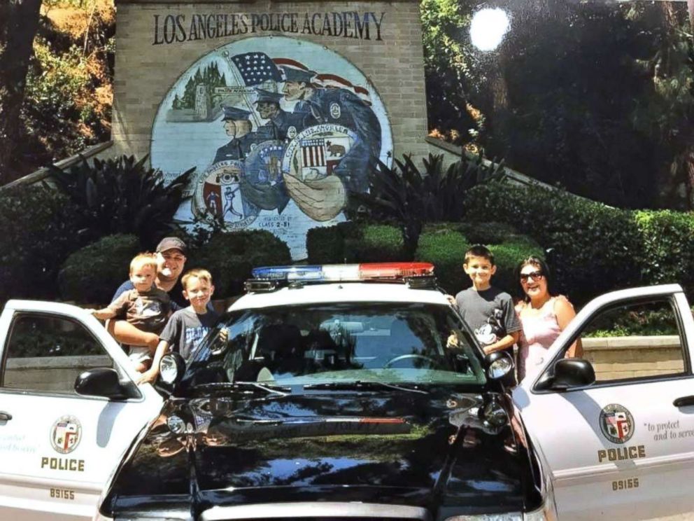 PHOTO: The Swailes family enjoying an LAPD picnic.