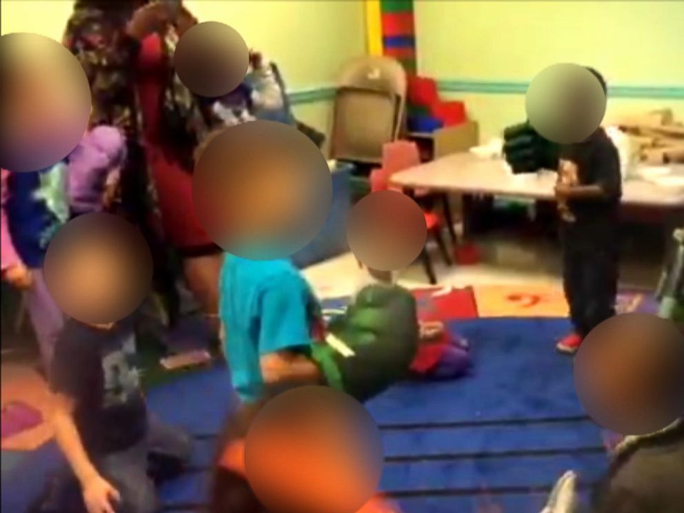 PHOTO: Surveillance and iPad footage captured teachers encouraging preschool-age children at a day care center in St. Louis, Missouri, to fight each other. 