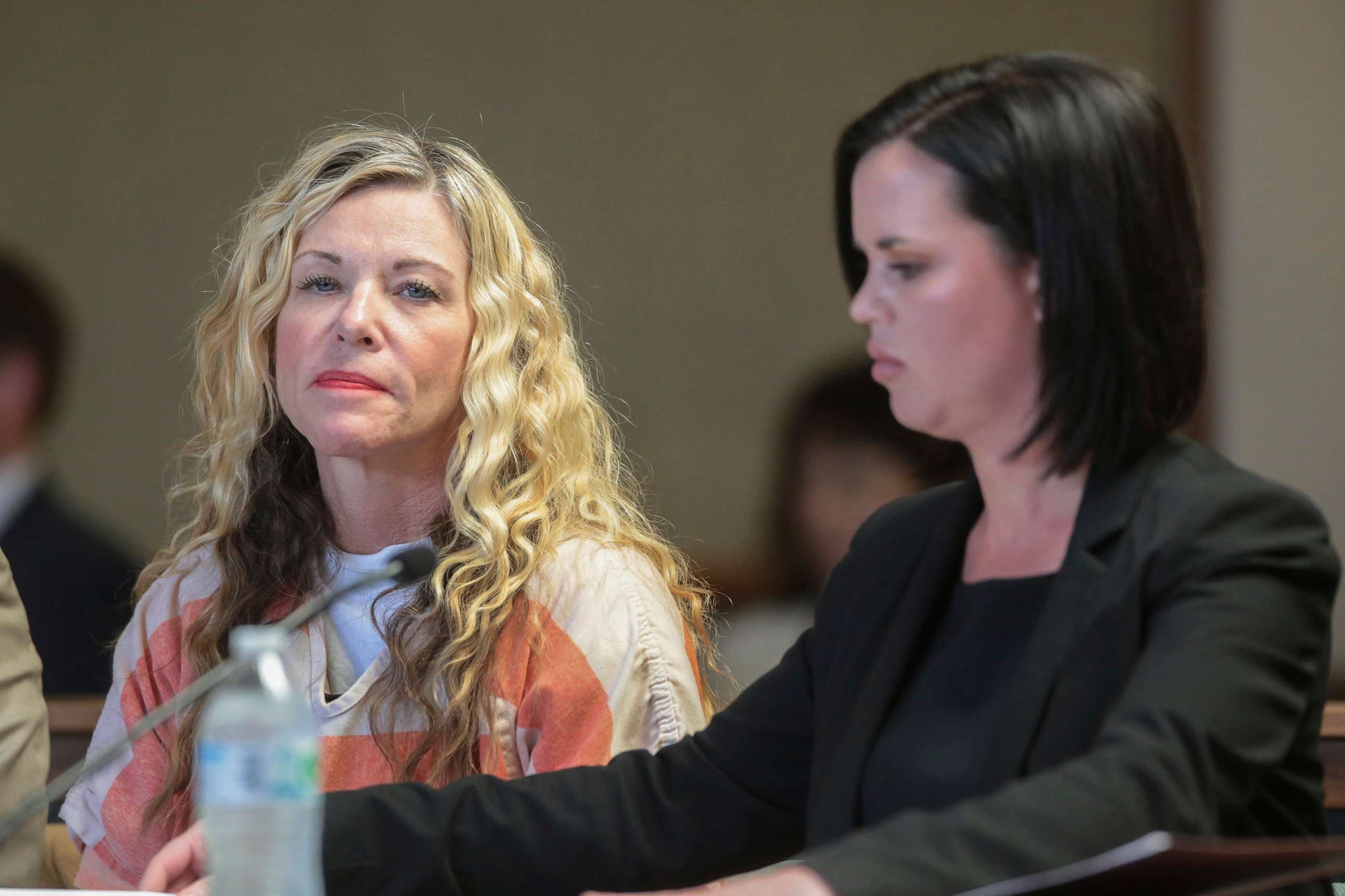 PHOTO: In this March 8, 2020, file photo, Lori Vallow Daybell glances at the camera during her hearing in Rexburg, Idaho.