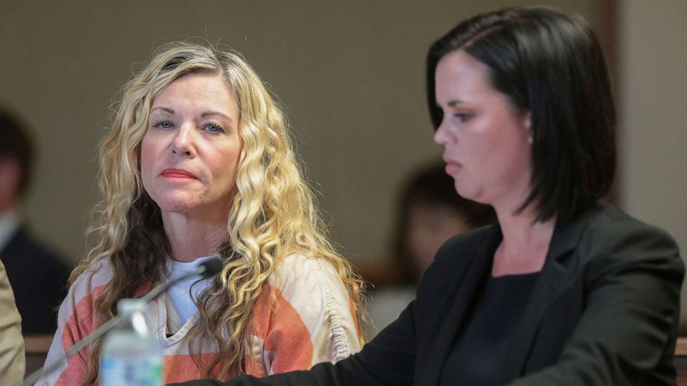 PHOTO: In this file photo dated March 8, 2020, Lori Vallow Daybell looks at the camera during her hearing in Rexburg, Idaho.