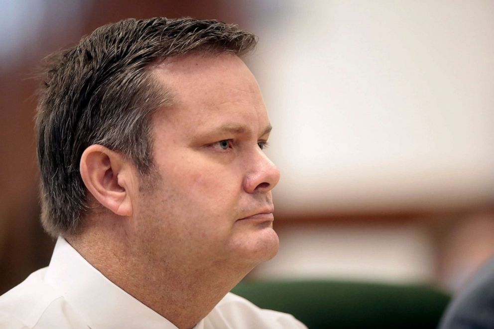 PHOTO: Chad Daybell listens during his preliminary hearing, Aug. 4 2020, in St. Anthony, Idaho. 