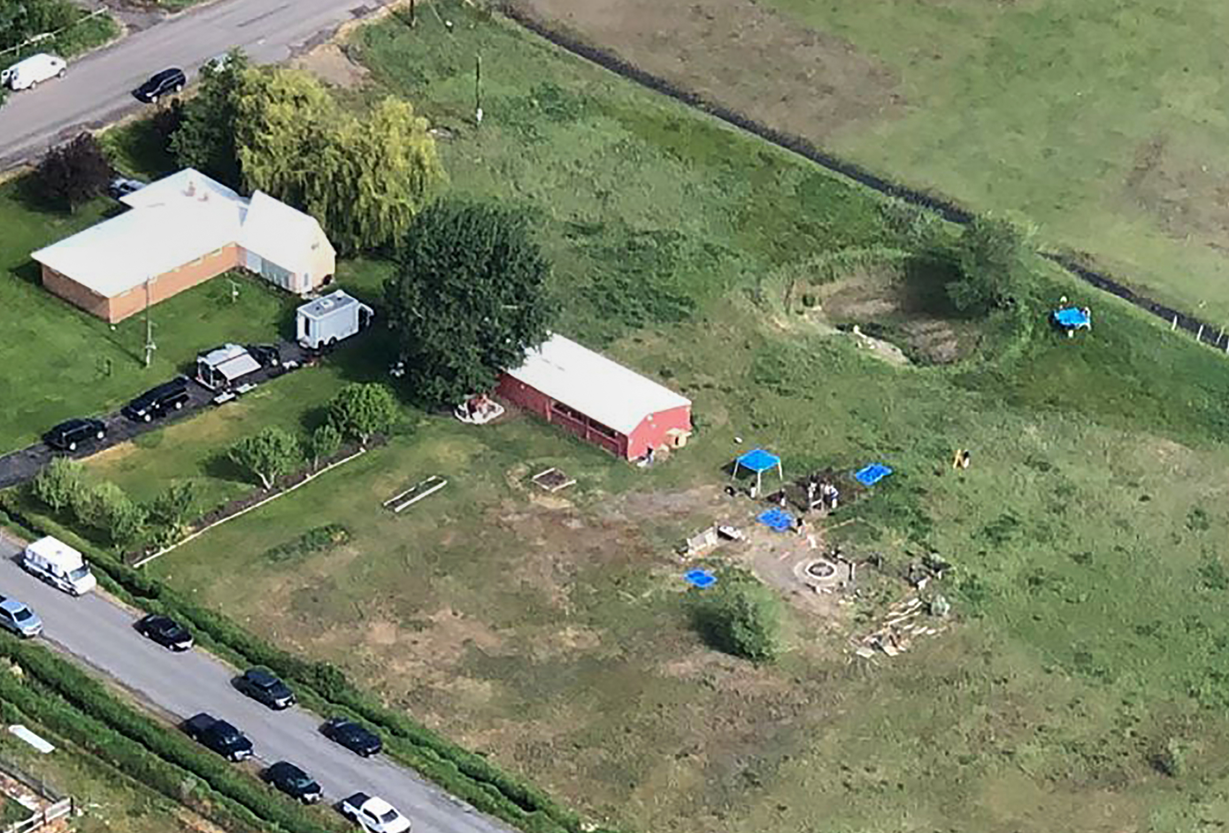 PHOTO: Authorities investigating a home in Salem, Idaho, June 9, 2020, where they uncovered human remains at the home of Chad Daybell as they investigated the disappearance of his new wife's two children.