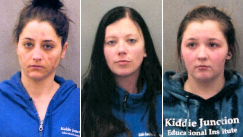 Ashley Helfenbein, left, Kristen Lauletta and Jessica Heyse, right, are seen in these undated police handouts.