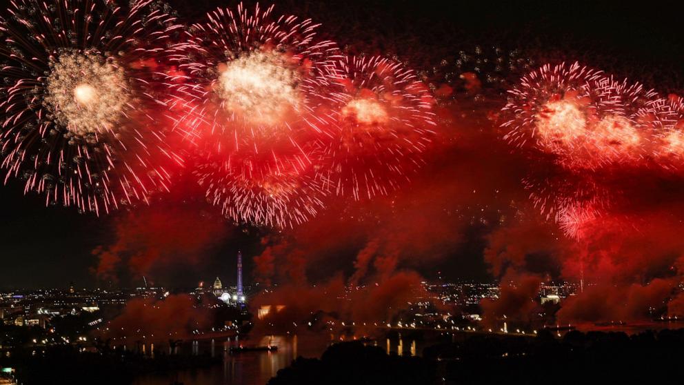 PHOTO: A Tribute To America On The National Mall In D.C. Celebrates America's 250th