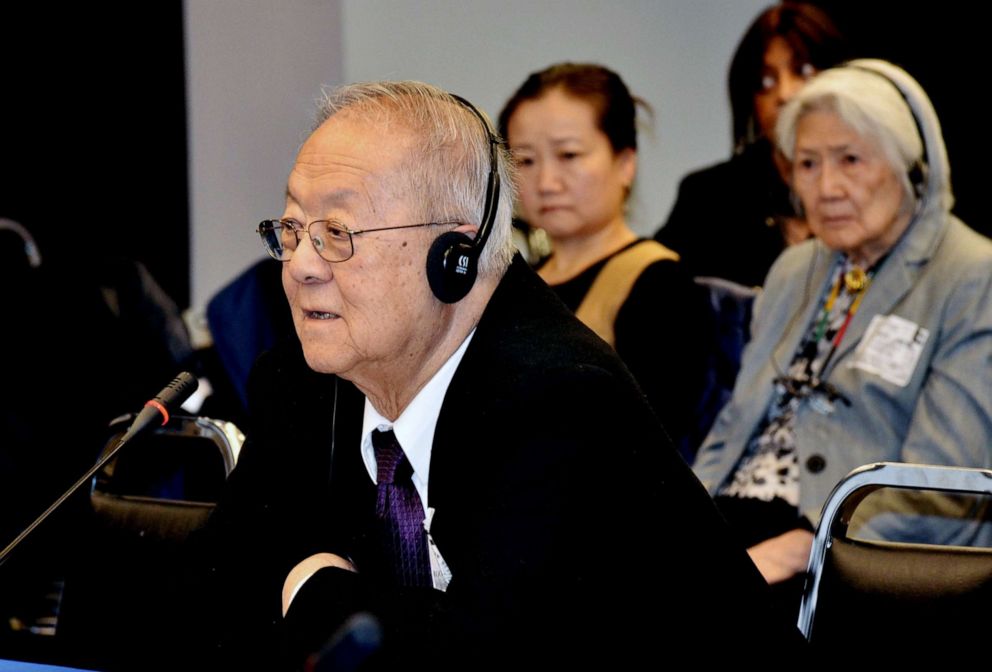 PHOTO: Art Shibayama at the Inter-American Commission on Human Rights Hearing in Washington D.C., 2017.