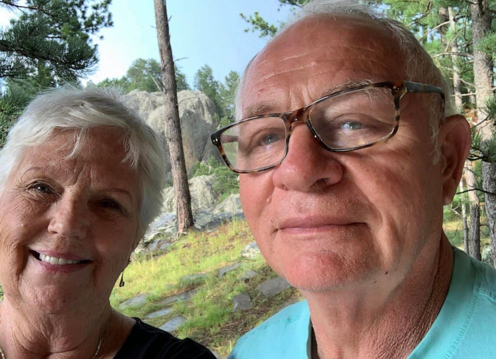 PHOTO: James Mueller, 76, and Donna Mueller, 75, both from Janesville, Wis., died after being injured in a lightning strike in Lafayette Park in front of the White House.