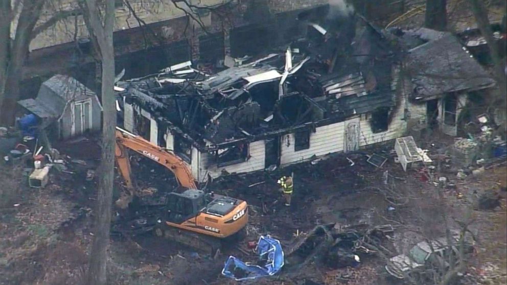 PHOTO: A firefighter works at the scene of a deadly house fire near Logansport, Ind., Nov. 28, 2018.