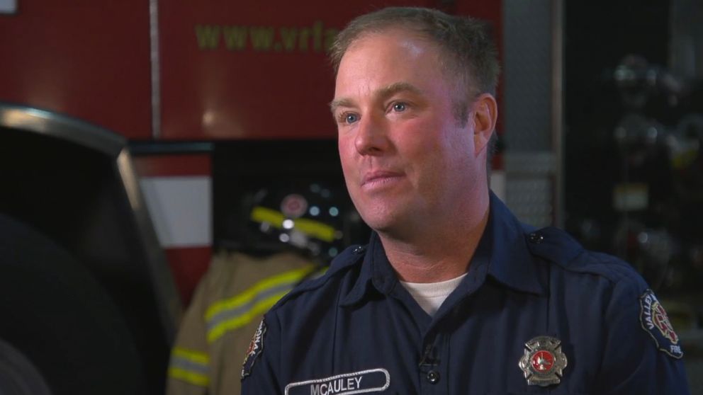 PHOTO: Dean McAuley assisted other first responders by trying to save people at the shooting in Las Vegas, on Oct. 1, 2017.