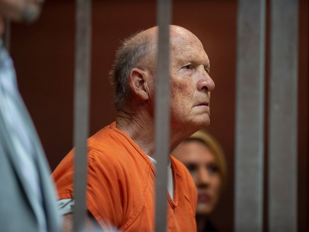 Joseph James DeAngelo appears in Sacramento Superior Court, Friday, June 1, 2018, in Sacramento, Calif. He is suspected in at least a dozen killings and roughly 50 rapes in the 1970s and 80s.