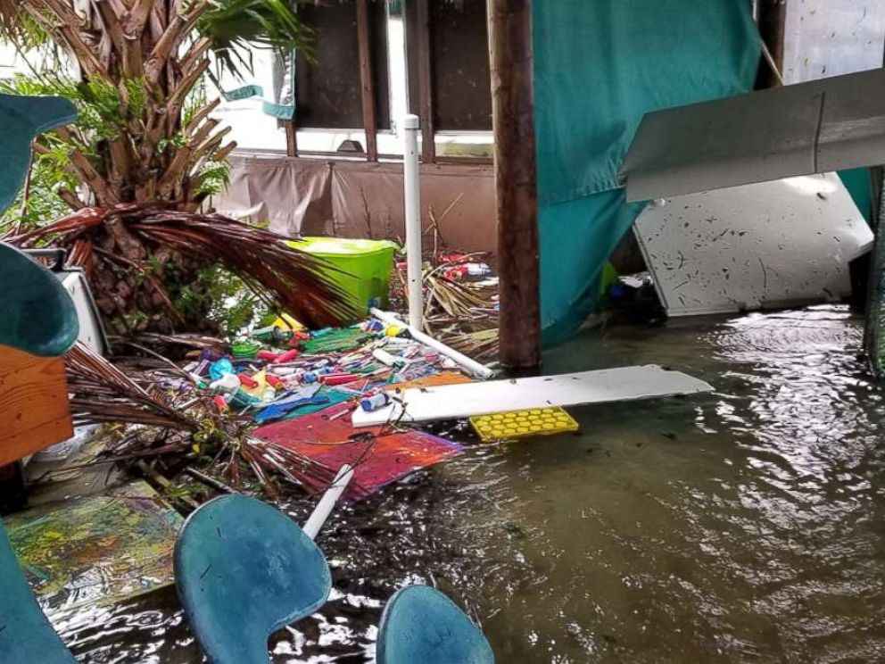 PHOTO: Phillip Admire, director of zoology at Island Dolphin Care in Key Largo, Florida, braved Hurricane Irma to care for the 8 dolphins that are housed at his non-profit facility.