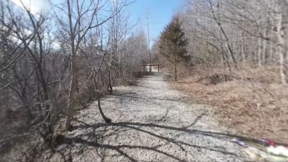 PHOTO: The trail in Delphi, Indiana, where Abby Williams, 13, and Libby German, 14, were killed on Feb. 13, 2017.