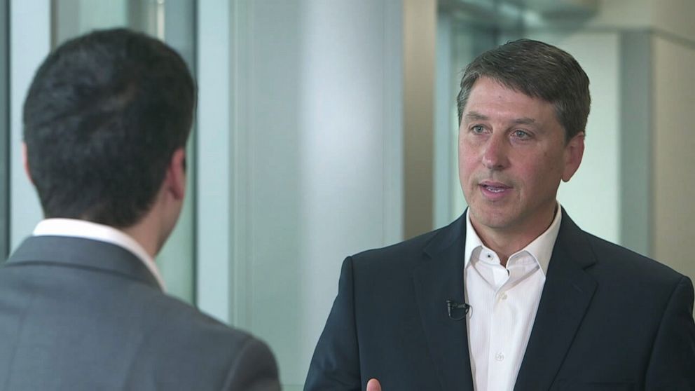 PHOTO: Chief Customer Experience Officer for Delta Air Lines Bill Lentsch speaks to ABC News.