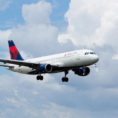 PHOTO: A Delta Air Lines aircraft lands at Miami International Airport.