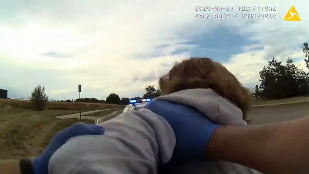 PHOTO: Loveland police arrest Karen Garner, a resident with dementia, in June 2020.