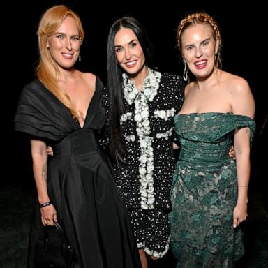 PHOTO: Rumer Willis, Demi Moore and Tallulah Willis attend MPTF's 23rd Annual Night Before, Mar. 1, 2025 in Los Angeles.