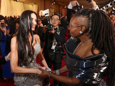 Demi Moore and Whoopi Goldberg have 'Ghost' reunion at 2025 Oscars