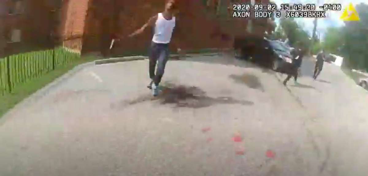 PHOTO: Body cam footage from the police shooting of Deon Kay in Washington, D.C., Sept. 2, 2020.