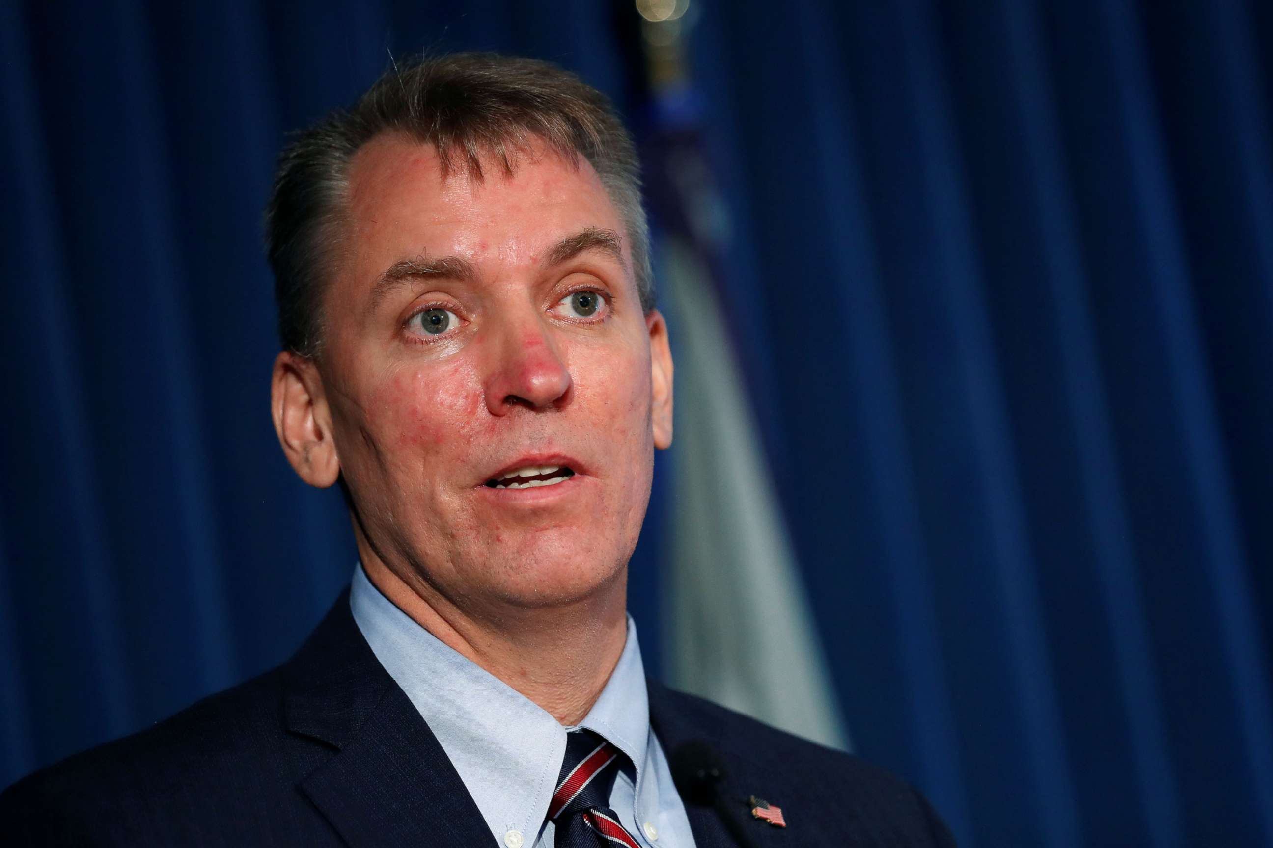 PHOTO: New York Police Department Commissioner Dermot Shea speaks at a news conference in New York, July 2, 2020.