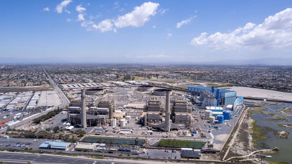 PHOTO: The site of a possible $1.5 billion water desalination plant for the city of Huntington Beach is shown along the Pacific Ocean in Huntington Beach, Calif., May 11, 2022. 