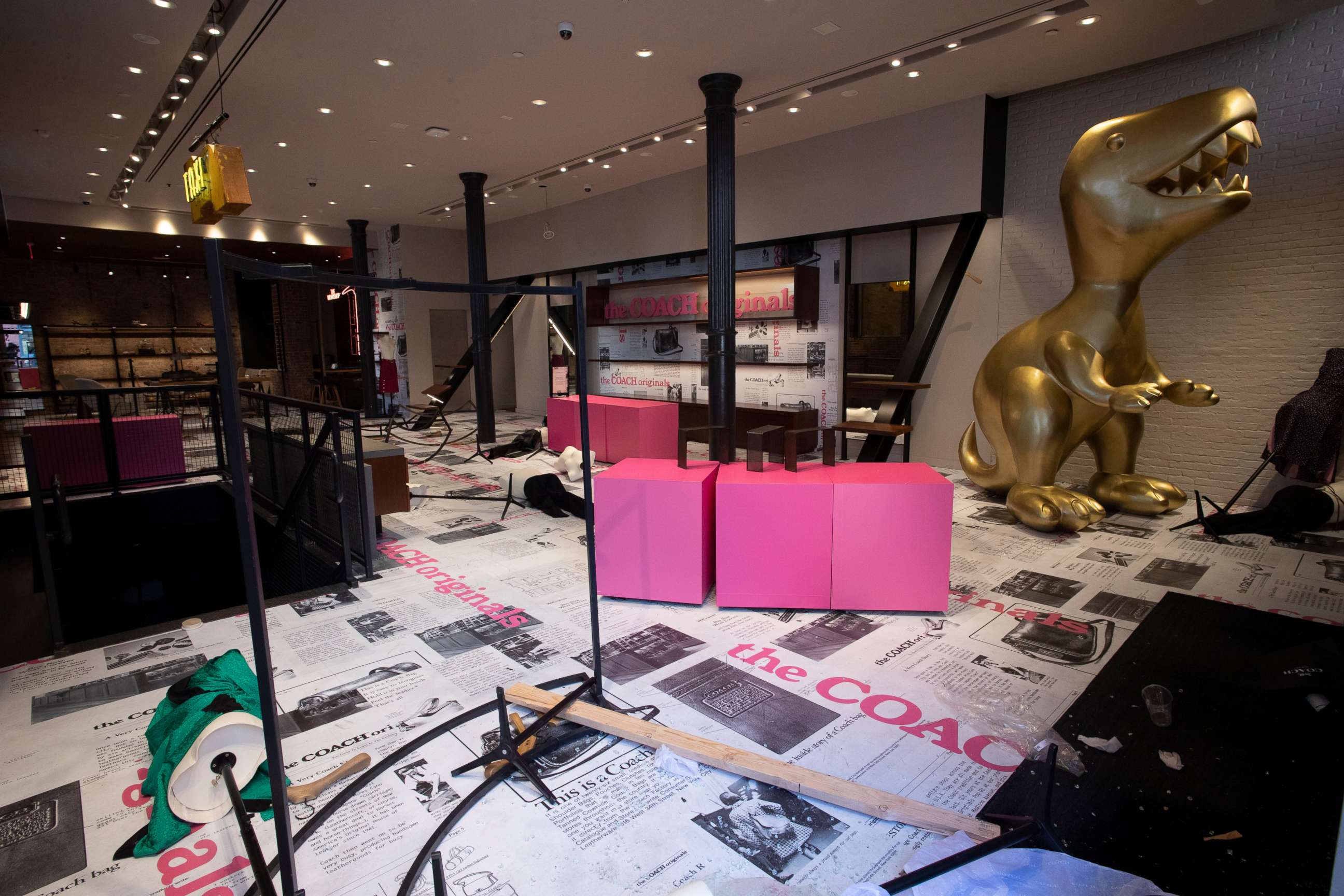 PHOTO: A ransacked Coach store is shown in the SoHo neighborhood of New York City, June 1, 2020. 