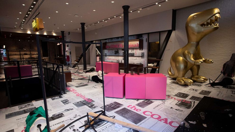 PHOTO: A ransacked Coach store is shown in the SoHo neighborhood of New York City, June 1, 2020. 