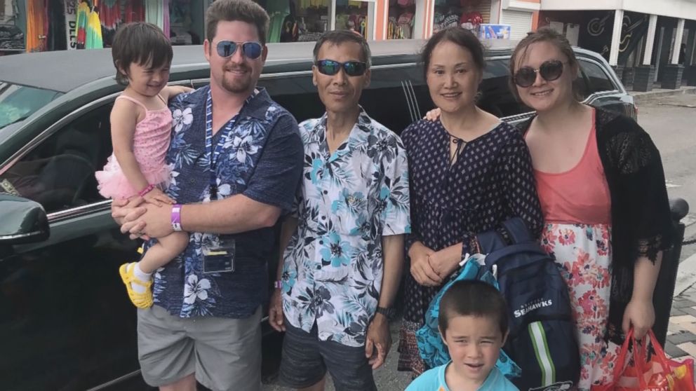 PHOTO: Yuanjun Cui, who has stage 4 cancer, and his wife, Huan Wang, were detained by U.S. Customs and Border Protection officers Monday after the Carnival cruise they were on docked in Jacksonville, Florida, their family says.