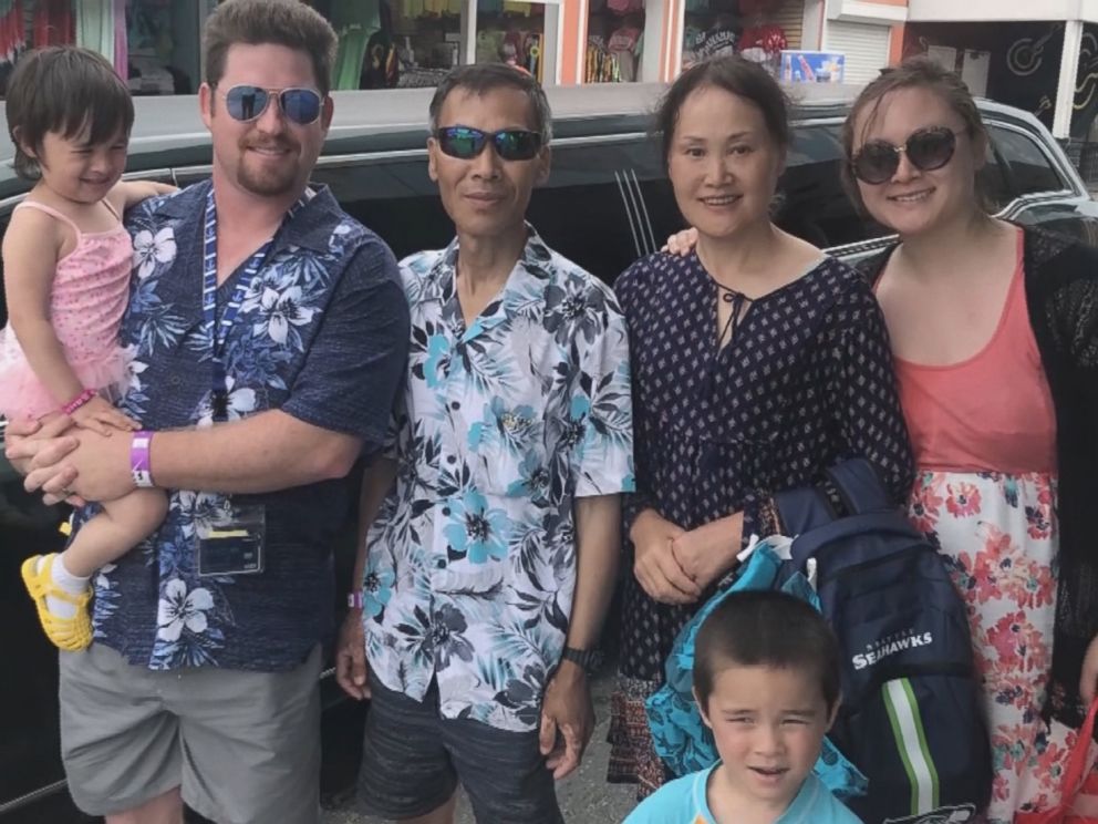 PHOTO: Yuanjun Cui, who has stage 4 cancer, and his wife, Huan Wang, were detained by U.S. Customs and Border Protection officers Monday after the Carnival cruise they were on docked in Jacksonville, Florida, their family says.