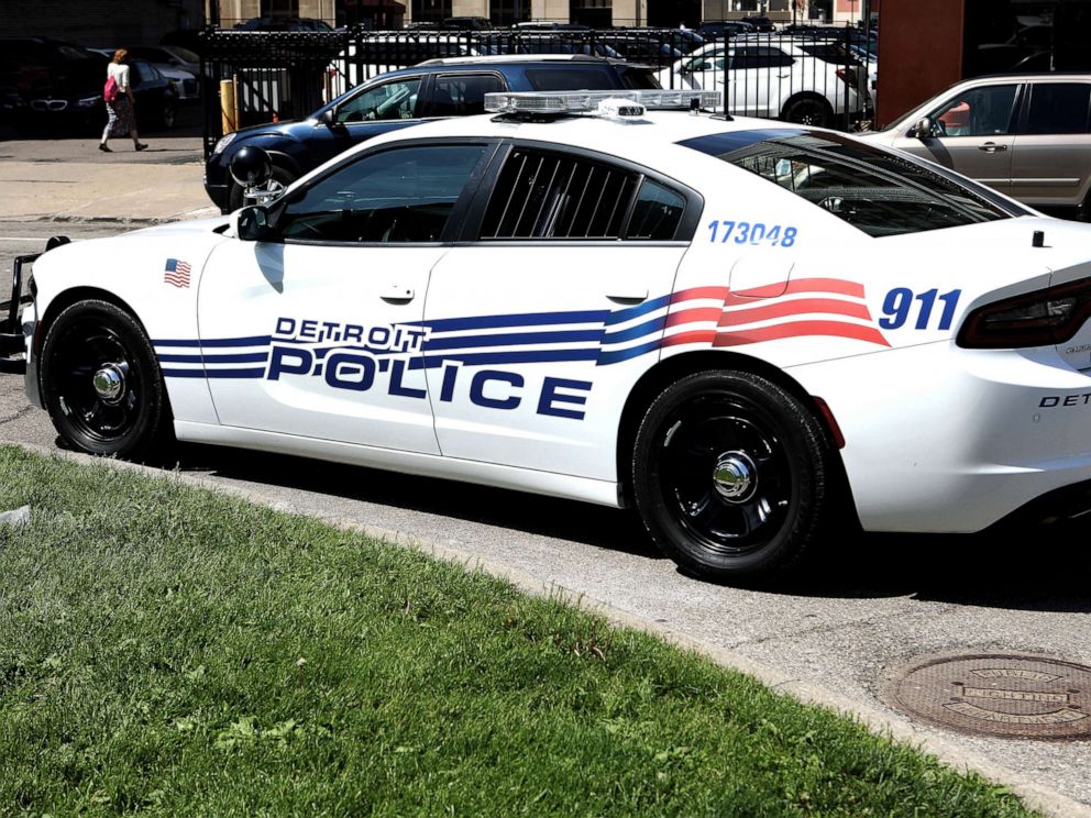 PHOTO: A Detroit Police car sits downtown in Detroit, May 24, 2018. 